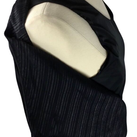 Balenciaga Black Label Runway Silk Asymmetric Tuxedo High Fashion Couture Mini - Picture 12 of 16